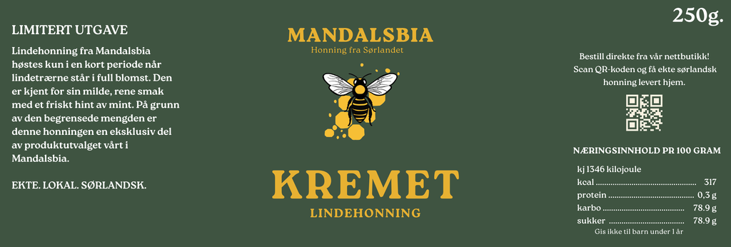 Kremet Lindehonning 250g