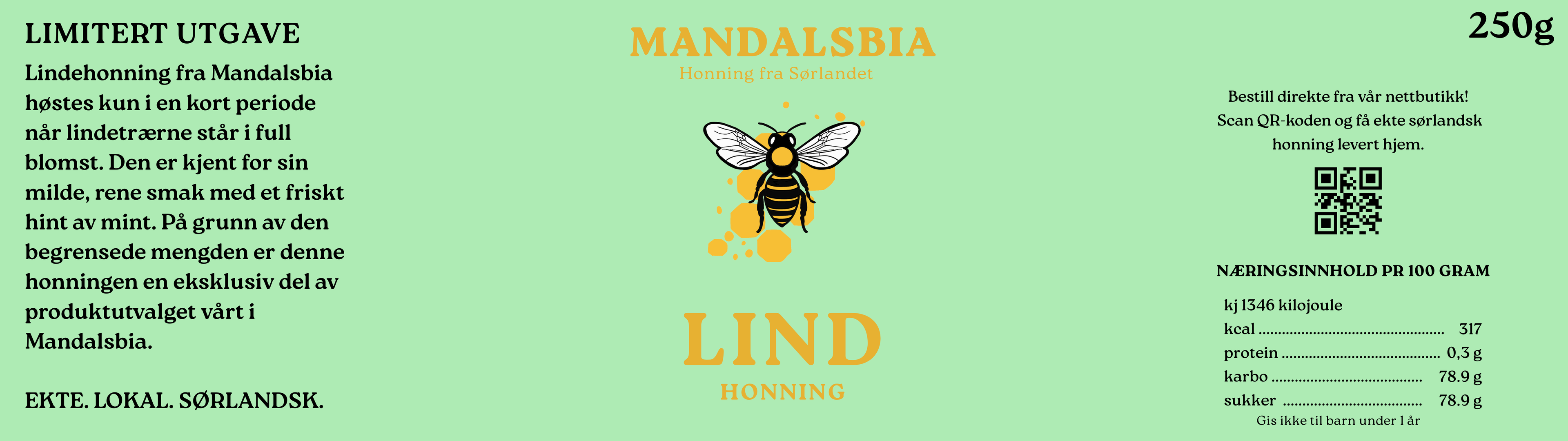 Rørt Lindehonning 250g